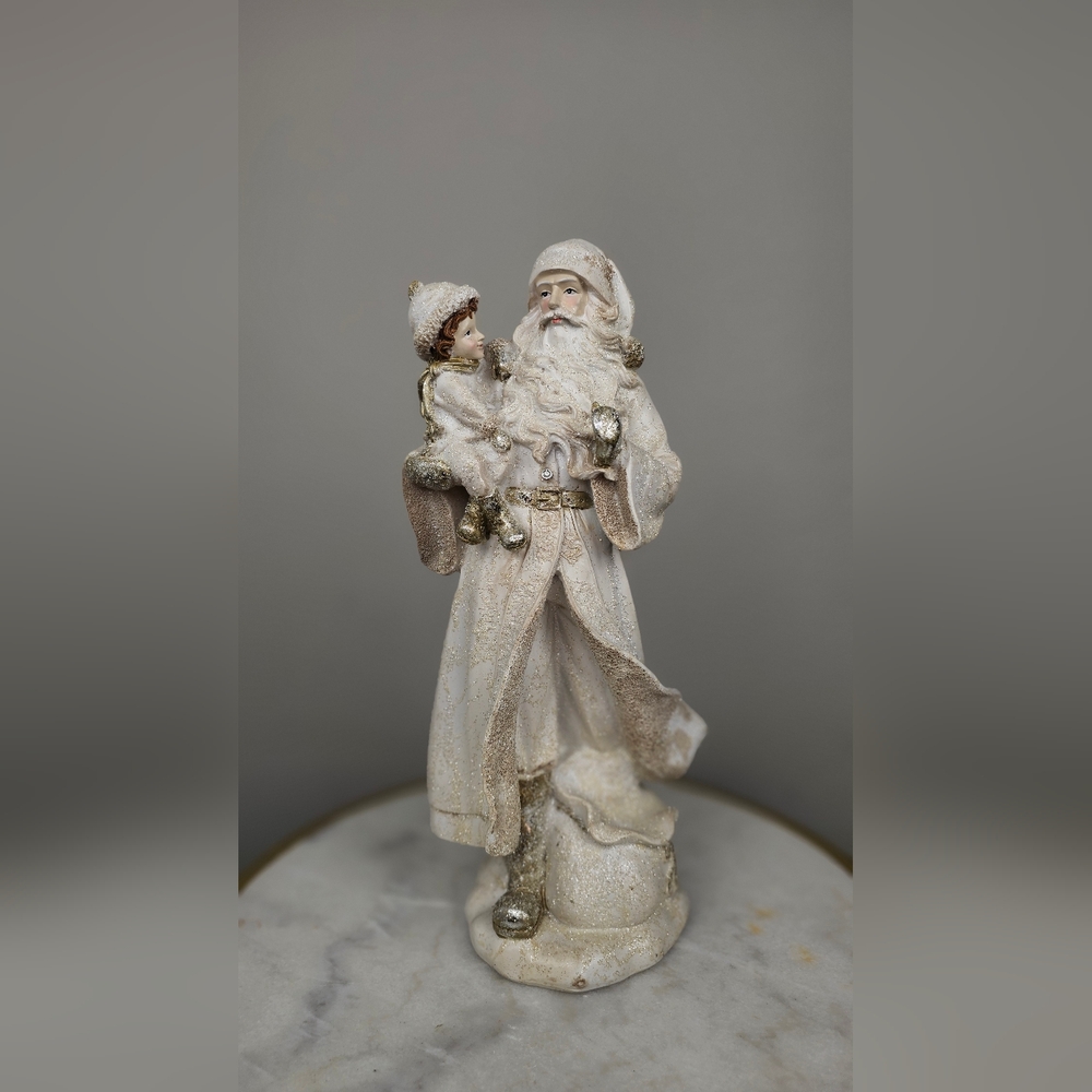 Regency International‎ 14” Resin Frosted Santa W/ Children